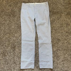 Bonobos Pinstripe Navy Blue & White Chinos